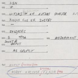 Eastern questionnaire, answ...