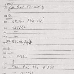 Eastern questionnaire, answ...