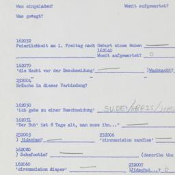 Western questionnaire, answ...