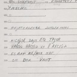 Eastern questionnaire, answ...