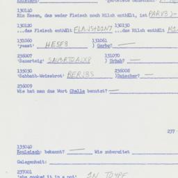 Western questionnaire, answ...