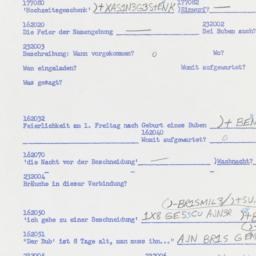 Western questionnaire, answ...