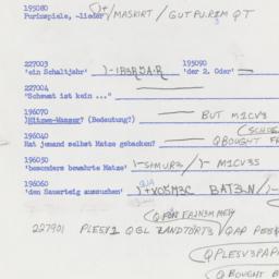 Western questionnaire, answ...