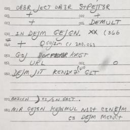 Eastern questionnaire, answ...