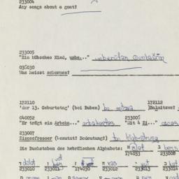 Western questionnaire, answ...