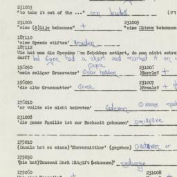 Western questionnaire, answ...
