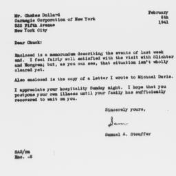 Letter from Samuel A. Stouf...