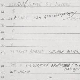 Eastern questionnaire, answ...