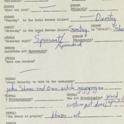 Western questionnaire, answ...