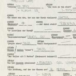 Western questionnaire, answ...