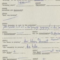 Western questionnaire, answ...