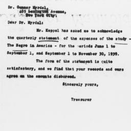 Letter from Robertson D. Wa...
