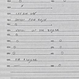 Eastern questionnaire, answ...
