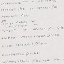 Eastern questionnaire, answ...