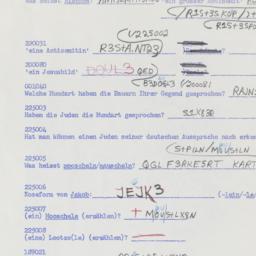 Western questionnaire, answ...