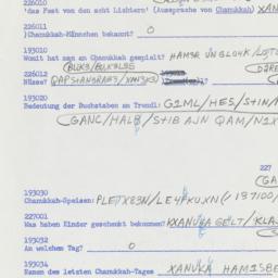 Western questionnaire, answ...
