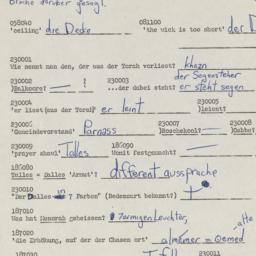 Western questionnaire, answ...