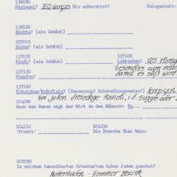 Western questionnaire, answ...