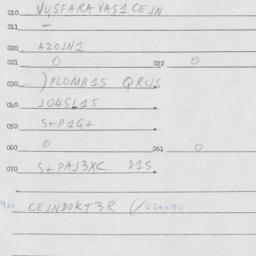 Eastern questionnaire, answ...