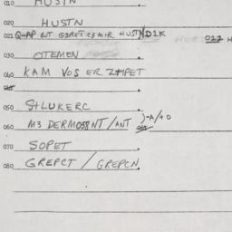 Eastern questionnaire, answ...