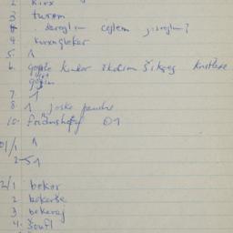 Eastern questionnaire, blue...
