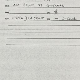 Eastern questionnaire, answ...