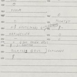 Eastern questionnaire, answ...