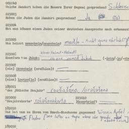 Western questionnaire, answ...