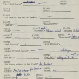 Western questionnaire, answ...