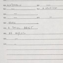 Eastern questionnaire, answ...