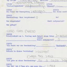 Western questionnaire, answ...