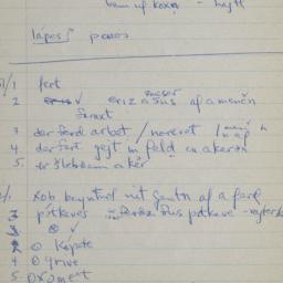 Eastern questionnaire, blue...