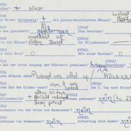 Western questionnaire, answ...