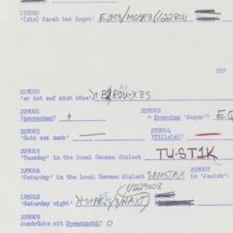 Western questionnaire, answ...