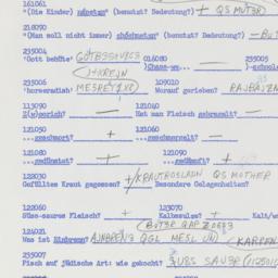 Western questionnaire, answ...
