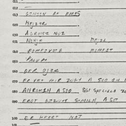 Eastern questionnaire, answ...