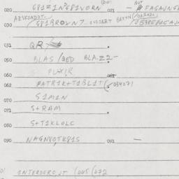 Eastern questionnaire, answ...