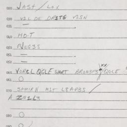 Eastern questionnaire, answ...