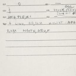 Eastern questionnaire, answ...