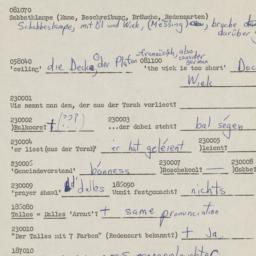 Western questionnaire, answ...