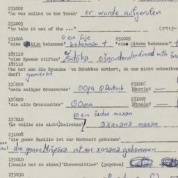 Western questionnaire, answ...