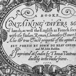 Booke Containing Divers Sor...