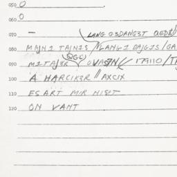 Eastern questionnaire, answ...