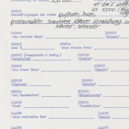 Western questionnaire, answ...