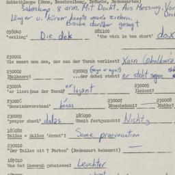 Western questionnaire, answ...