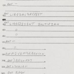 Eastern questionnaire, answ...
