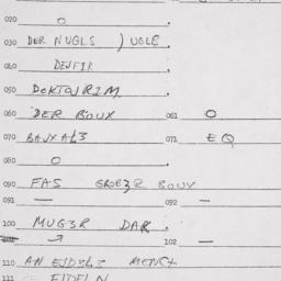 Eastern questionnaire, answ...