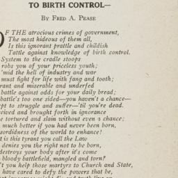 To Birth Control