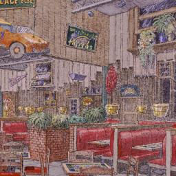 Interior perspective, dinin...
