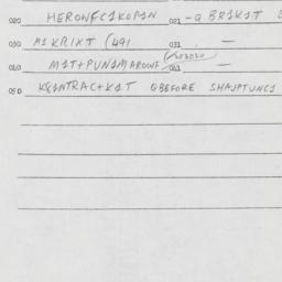 Eastern questionnaire, answ...
